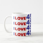 Ik hou van 45 koffiemok (Links)
