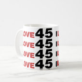Ik hou van 45 koffiemok (Voorkant links)