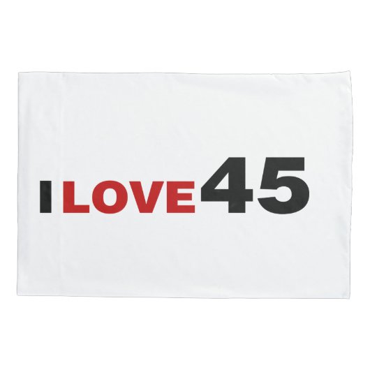 Ik hou van 45 kussensloop (Achterkant)