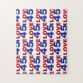 Ik hou van 45 legpuzzel (Verticaal)