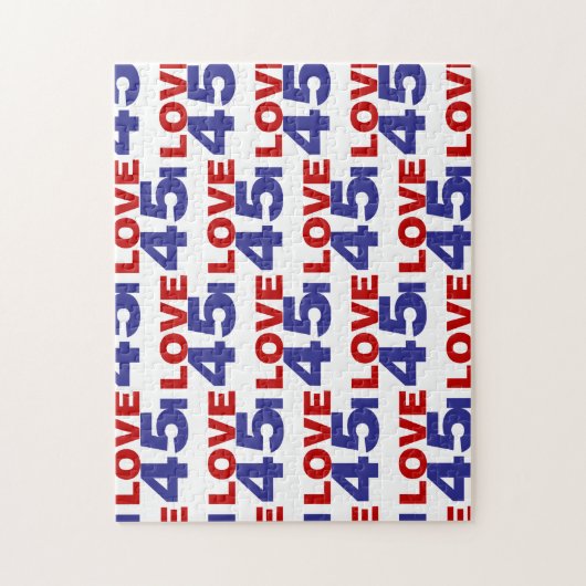 Ik hou van 45 legpuzzel (Verticaal)