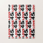 Ik hou van 45 legpuzzel (Verticaal)