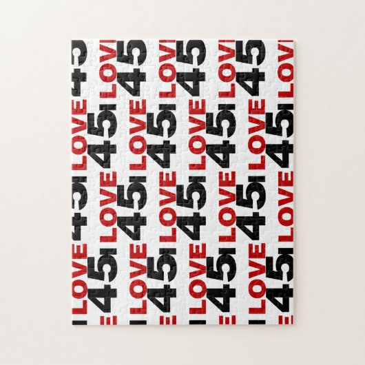 Ik hou van 45 legpuzzel (Verticaal)