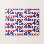Ik hou van 45 legpuzzel (Horizontaal)