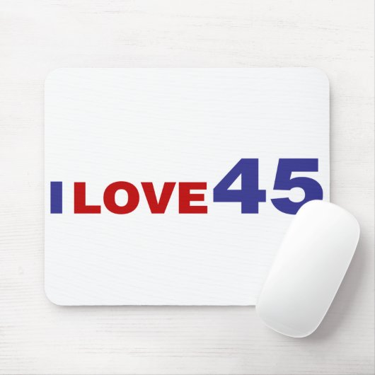 Ik hou van 45 muismat (Met muis)