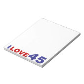 Ik hou van 45 notitieblok (Linkerzijde)