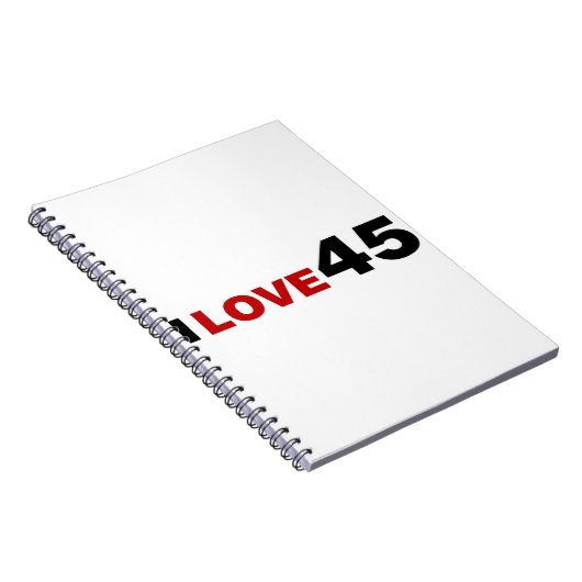 Ik hou van 45 notitieboek (Rechterzijde)