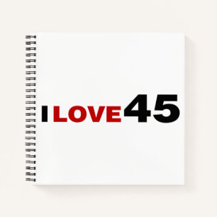 Ik hou van 45 notitieboek