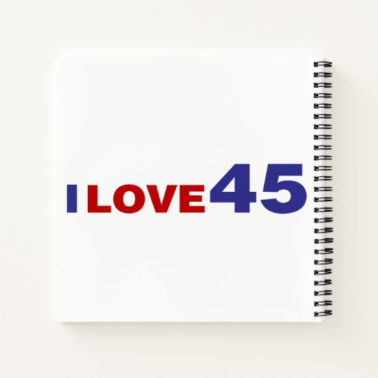 Ik hou van 45 notitieboek (Achterkant)