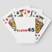 Ik hou van 45 pokerkaarten (Achterkant)