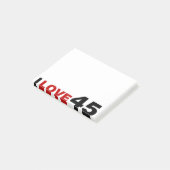 Ik hou van 45 post-it® notes (Schuin)