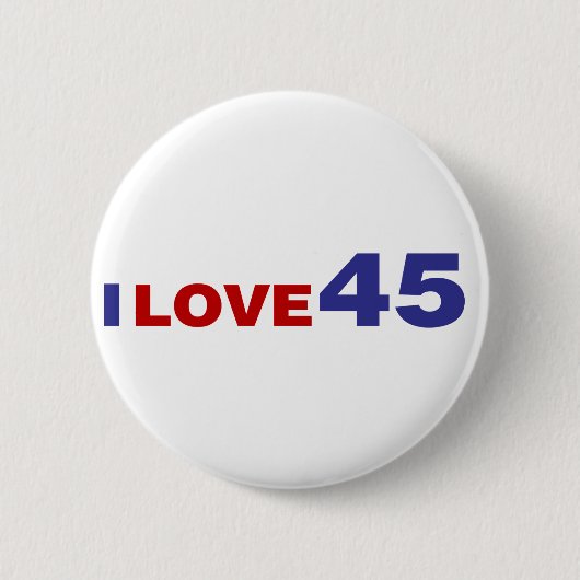 Ik hou van 45 ronde button 5,7 cm (Voorkant)