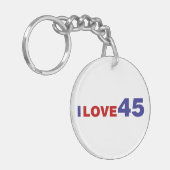 Ik hou van 45 sleutelhanger (Voorkant Links)