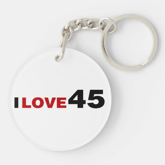 Ik hou van 45 sleutelhanger (Achterkant)