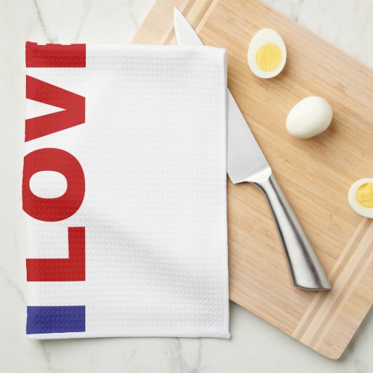 Ik hou van 45 theedoek (Quarter Fold)