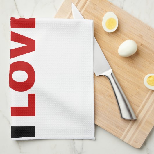 Ik hou van 45 theedoek (Quarter Fold)