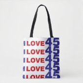Ik hou van 45 tote bag (Voorkant)
