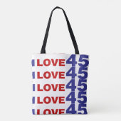 Ik hou van 45 tote bag (Achterkant)