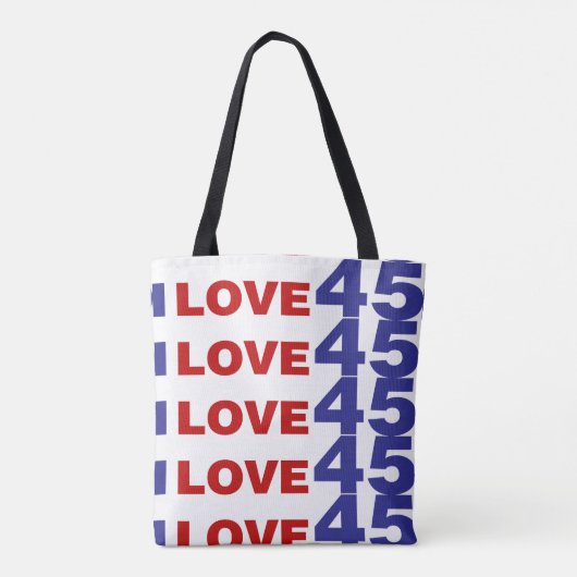 Ik hou van 45 tote bag (Achterkant)