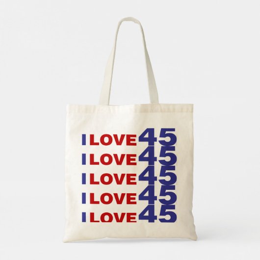 Ik hou van 45 tote bag (Achterkant)