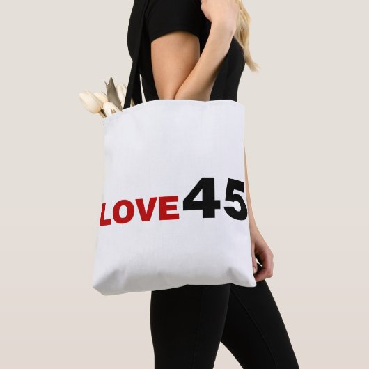 Ik hou van 45 tote bag (Dichtbij)