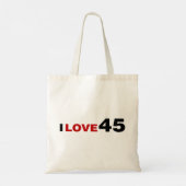 Ik hou van 45 tote bag (Achterkant)