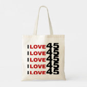 Ik hou van 45 tote bag (Achterkant)