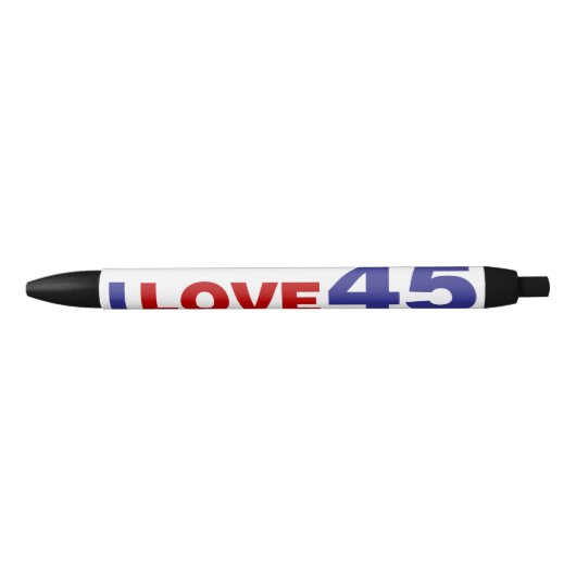 Ik hou van 45 zwarte inkt pen (Voorkant)