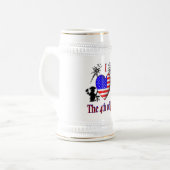 Ik hou van 4 juli bierpul (Voorkant links)