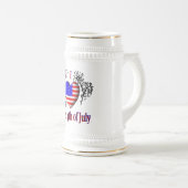 Ik hou van 4 juli bierpul (Voorkant rechts)
