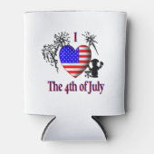 Ik hou van 4 juli blikjeskoeler (Voorkant)