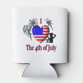 Ik hou van 4 juli blikjeskoeler (Achterkant)