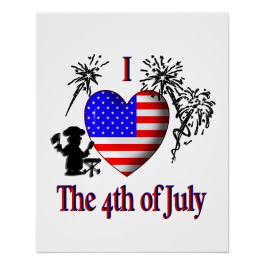 Ik hou van 4 juli poster (Voorkant)