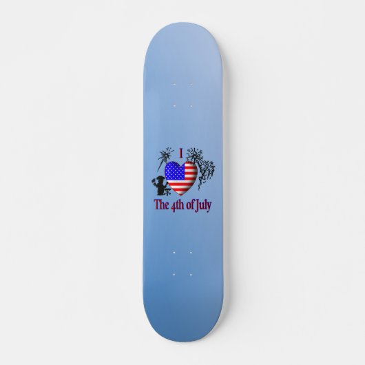 Ik hou van 4 juli skateboard (Voorkant)