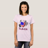 Ik hou van 4 juli t-shirt (Voorkant volledig)