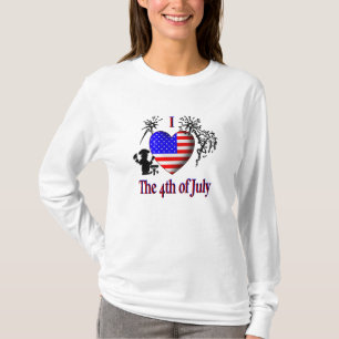 Ik hou van 4 juli t-shirt