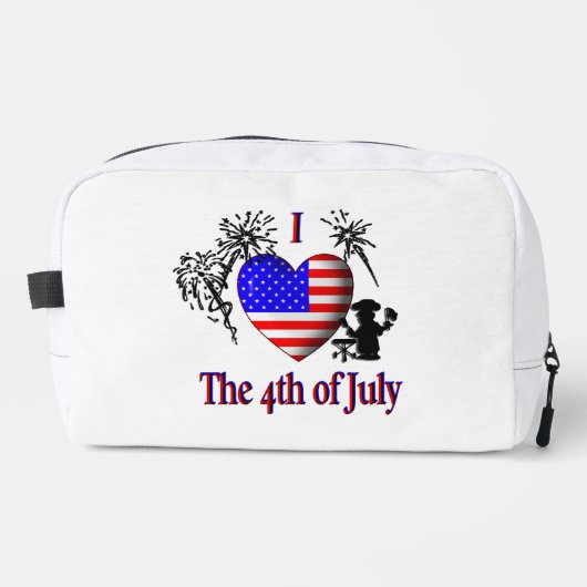 Ik hou van 4 juli toilettasje (Voorkant)