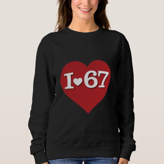 Ik hou van 67 trui (Voorkant)