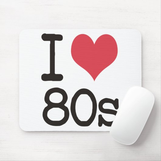 Ik hou van 80 producten en Design! Muismat (Met muis)