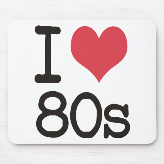 Ik hou van 80 producten en Design! Muismat (Voorkant)