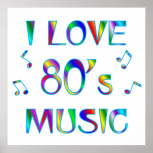 Ik hou van 80's poster