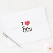 Ik hou van 80s Producten & Design! Ronde Sticker (Envelop)