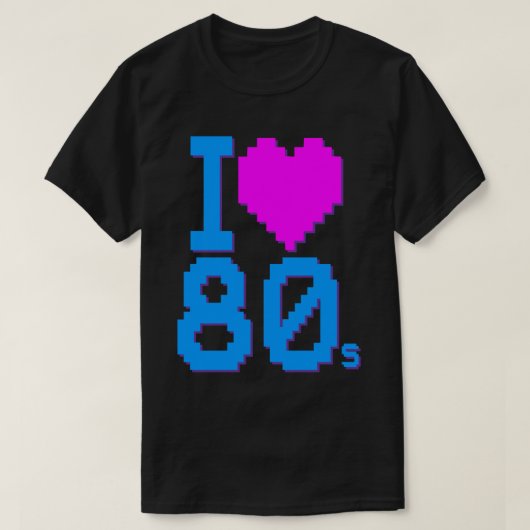 Ik hou van 80s T-shirt (Design voorkant)