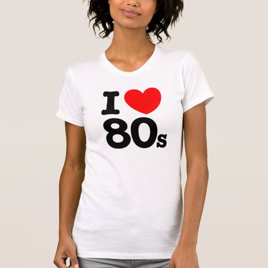 Ik hou van 80's t-shirt (Voorkant)