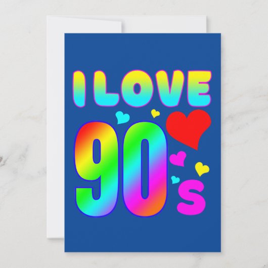 ik hou van 90s kaart (Voorkant)