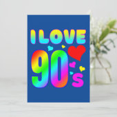 ik hou van 90s kaart (Staand voorkant)