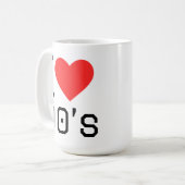 Ik hou van 90s koffiemok (Voorkant links)