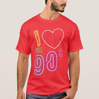 ik hou van 90s Retro Old School T-shirt