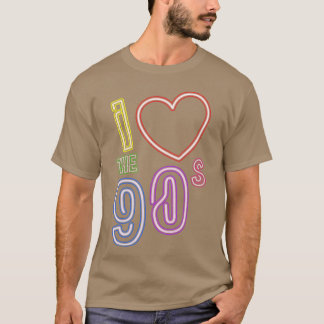 ik hou van 90s Retro Old School T-shirt