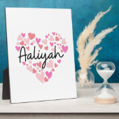 Ik hou van Aaliyah Fotoplaat (Zijkant)